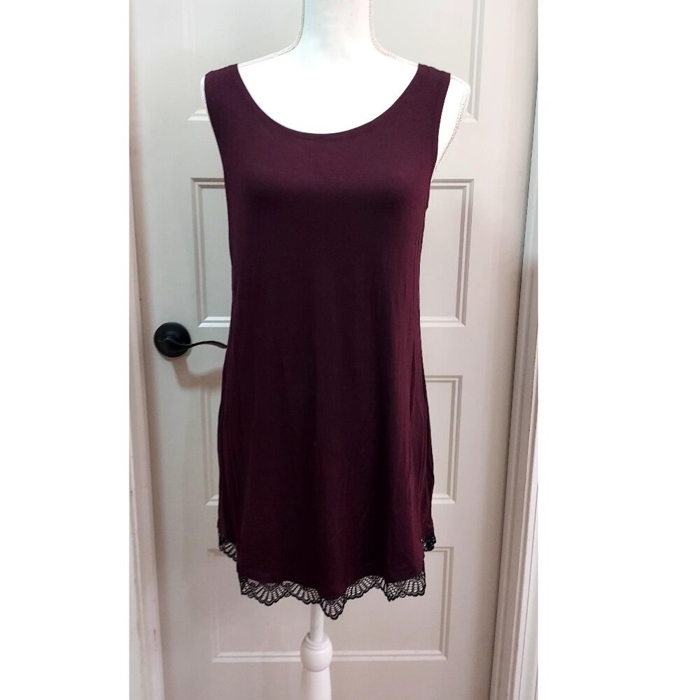 Logo Layers_M_used_purple with bottom black lace_sleeveless_tunic